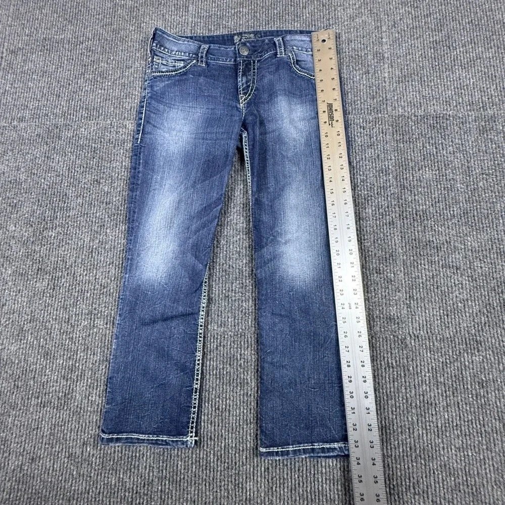Silver Jeans Co Suki Capri Dark Wash Stretch Denim W31 L4016SSR450